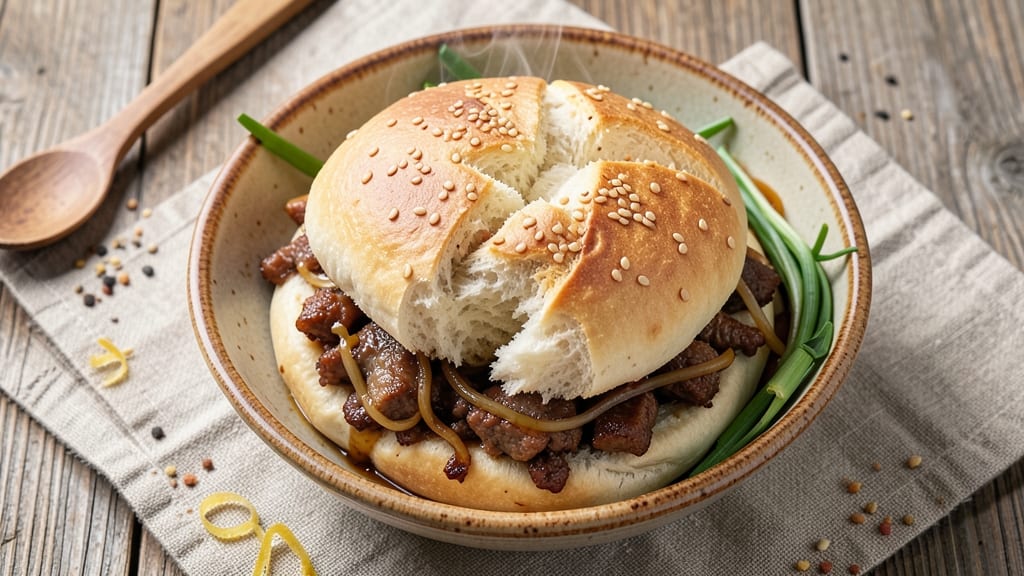 Asian Full Belly Bread Recipe: Savory Sesame and Scallion Stuffed Loaf