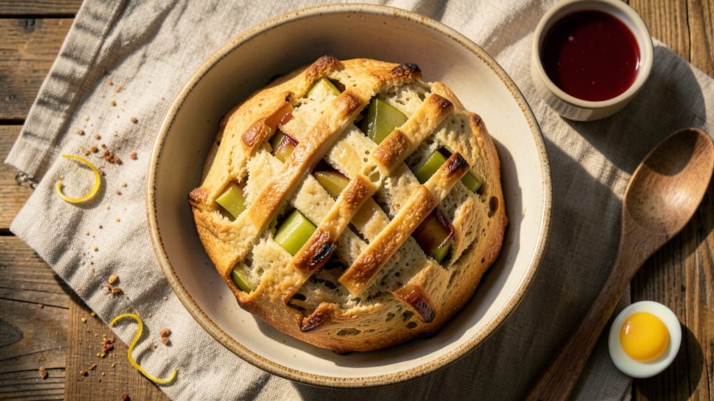 Apple Pie Sourdough Bread Recipe: Warm Apple-Cider Infused Dough With Crispy Lattice Top