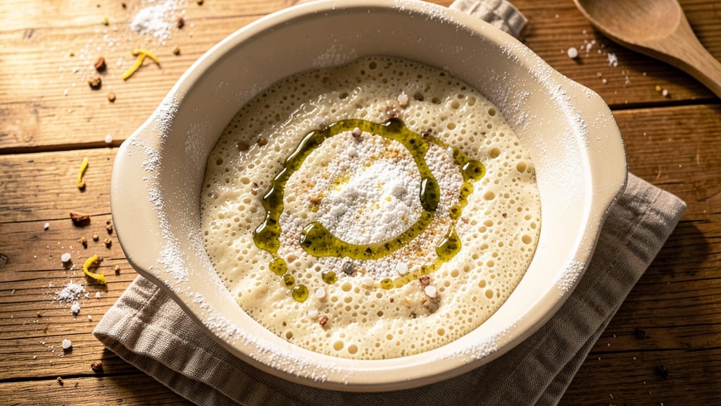 Authentic Italian Bread Dough Recipe: Olive Oil and Semolina Secret for Crusty Perfection