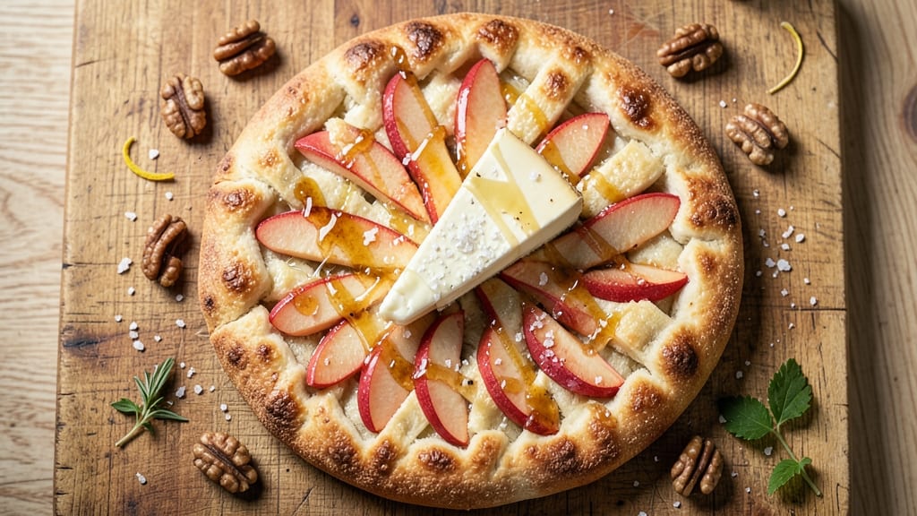 Apple Brie Flatbread Recipe: Gooey Cheese Meets Caramelized Apple Crunch