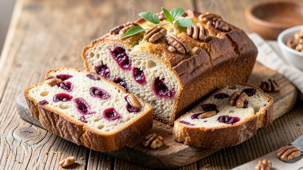Artisan Cranberry Walnut Bread Recipe: Tart-Sweet Swirls With Crunchy Nut Topping
