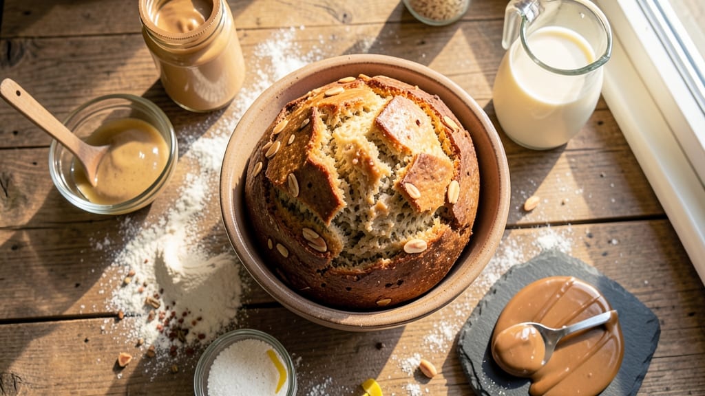 Almond Butter Bread Recipe: Nutty-Sweet Swirls and Crusty Crown Magic