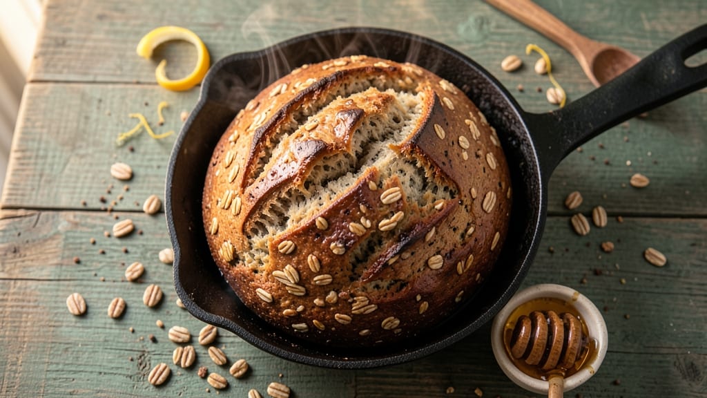 9 Grain Honey Oat Bread Recipe: Crunchy Crust With Nutty Sweetness Inside