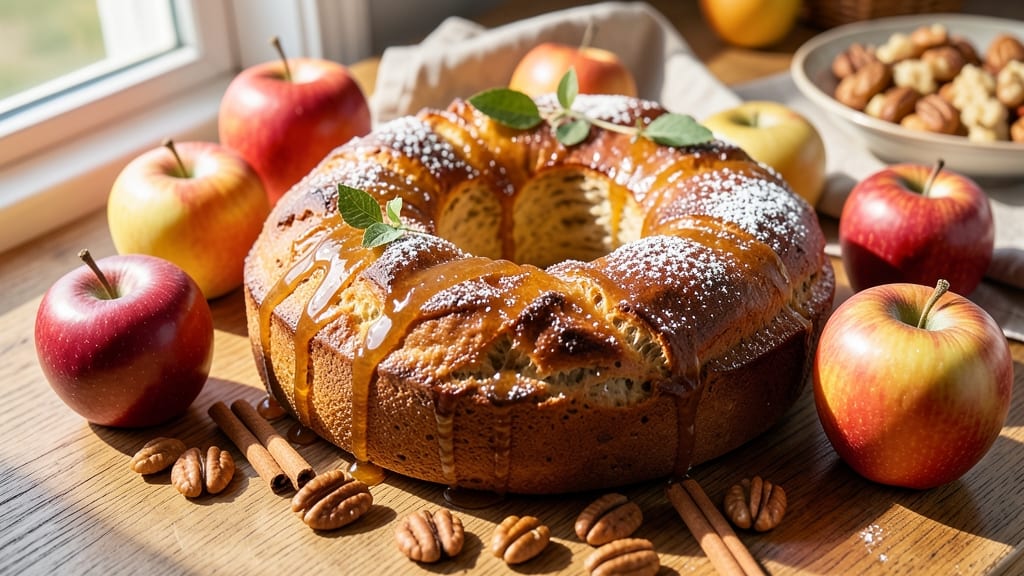 Autumn Apple Bread Wreath Recipe: Spiced Fruit Swirls and Crusty Crown Centerpiece