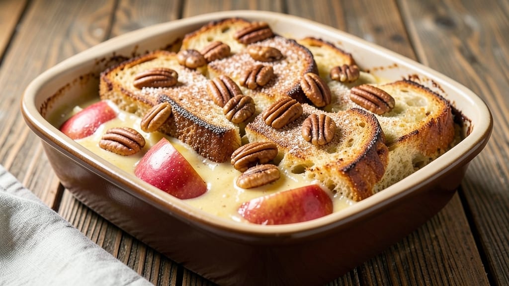 Apple Pecan Bread Pudding Recipe: Warm Spice and Crunch in One Bake
