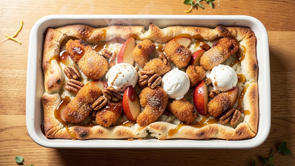 Apple Fritter Focaccia Bread Recipe: Sweet Caramelized Bites on Crusty Base