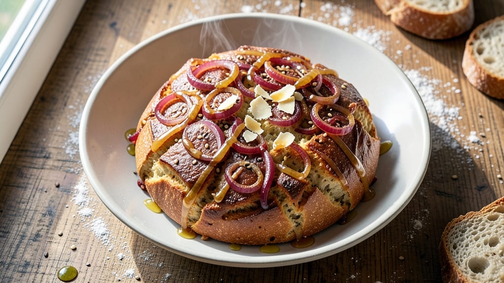 Artisan Onion Bread Recipe: Caramelized Layers and Crusty Crunch in One Bake