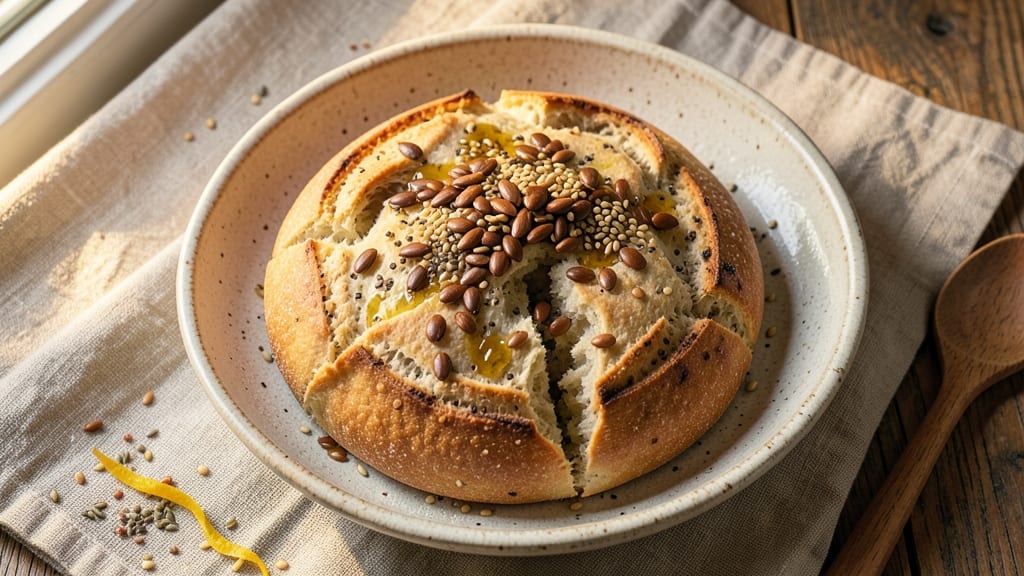 Ana's Fasting Bread Recipe: No-Yeast Rise to Crusty, Seed-Packed Lightness