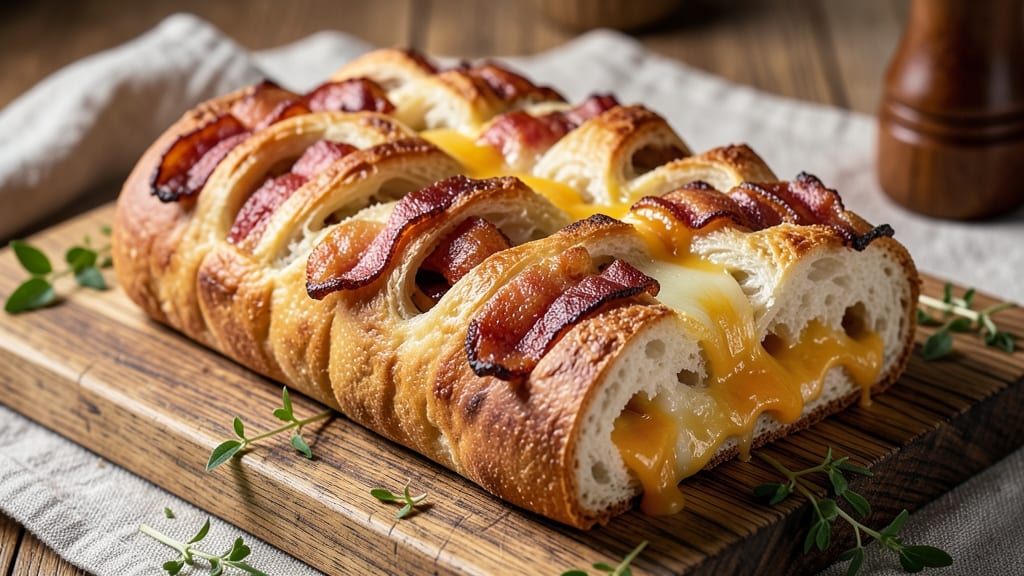 Bacon and Cheese Pull-Apart Bread Recipe: Smoky-Salty Layers That Disassemble in Seconds