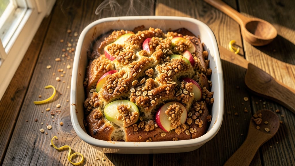 Apple Bread With Crumb Topping Recipe: Spiced Fruit Streusel Magic in One Bake
