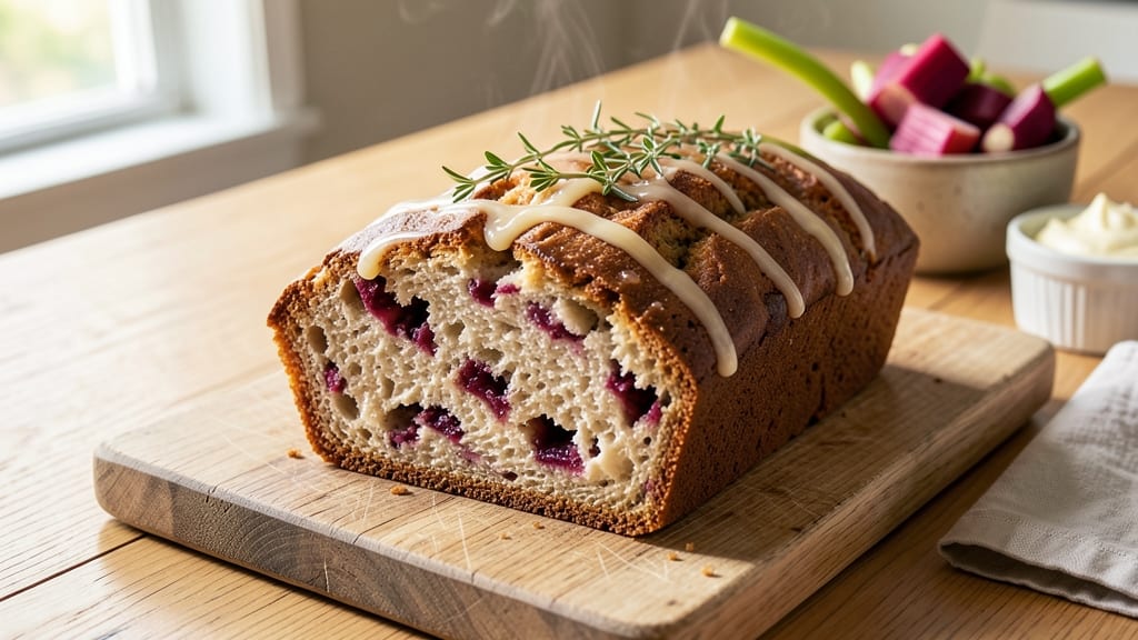 Amish Rhubarb Bread Recipe: Tart-Sweet Swirls and Crusty Golden Top